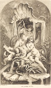 Tryton i nimfa autorstwa Gabriel Huquier after François Boucher