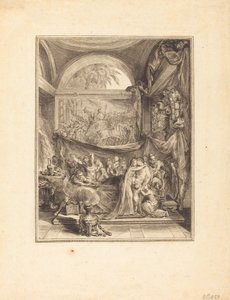Śmierć Germanika autorstwa Gabriel Jacques de Saint Aubin