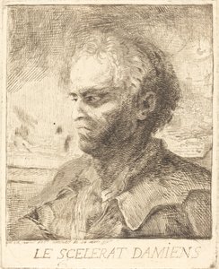 Damiens jest przestępcą autorstwa Gabriel Jacques de Saint Aubin