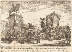 Szarlatan (Le szarlatan) autorstwa Gabriel Jacques de Saint Aubin