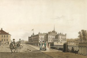 Widok Pałacu Michajłowskiego, 1804 autorstwa Gabriel Ludwig Lory the Elder