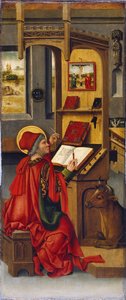 Św. Łukasz Ewangelista, 1478 autorstwa Gabriel Mälesskircher