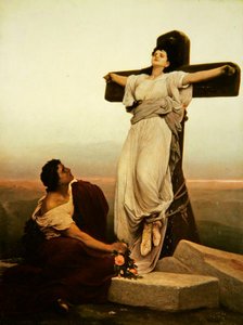 Chrześcijańska męczennica na krzyżu, św. Julia