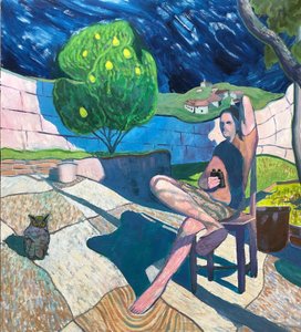 The Owl Watcher, 2020 (olej na panelu)