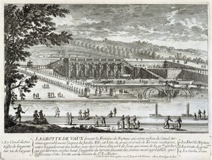 Widok na jaskinię Vaux Le Vicomte (Vaux-Le-Vicomte) - autorstwa Perelle, koniec XVII wieku autorstwa Gabriel Perelle