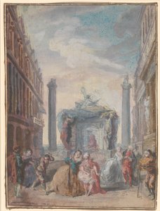 Święta weneckie po 1759 r. autorstwa Gabriel de Saint Aubin