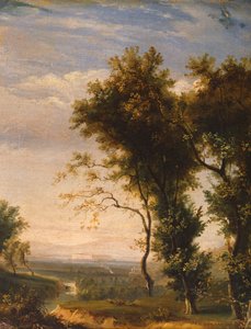 Caserta Park (olej na płótnie) autorstwa Gabriele Smargiassi