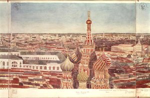 Panorama Moskwy, przedstawiająca katedrę św. Bazylego, 1819 (wc na papierze) (zob. 170139-170146)