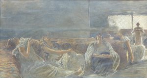 Haszysz: palacze opium autorstwa Gaetano Previati