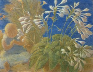 Lilie japońskie, 1906 autorstwa Gaetano Previati