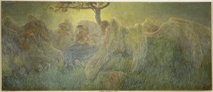 Macierzyństwo, 1891 autorstwa Gaetano Previati