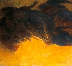 tworzenie światła autorstwa Gaetano Previati