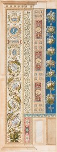 Pilaster Loggia V (dekoracja z pięknymi wąsami)