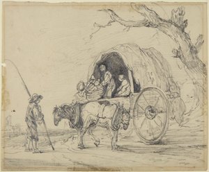 Chłopiec, konie i wóz autorstwa Gainsborough Dupont
