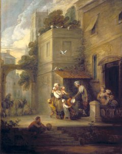 Charity Reliefing Distress (olej na płótnie) autorstwa Gainsborough Dupont