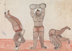 Ćwiczenie trzech Jeyties autorstwa Gangaram Chintaman Tambat