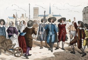 Mężczyźni sprzedający wino, ok. 1630 - 1640 autorstwa Garcia (after)