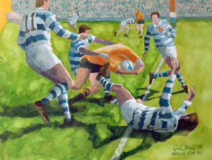 Mecz rugby: Australia - Argentyna na Mistrzostwach Świata, 1991 (m.c.)