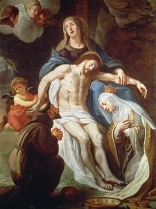 Pieta ze św. Franciszkiem z Asyżu (ok. 1181-1226) i św. Elżbietą Węgierską (1207-31)