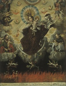 Matka Boża z Góry Karmel autorstwa Gaspar Miguel de Berrio