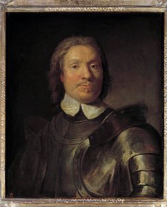 Portret Oliviera Cromwella (1599-1658), Lorda Protektora Anglii Oliver Cromwell uczestniczył w pierwszej rewolucji angielskiej (1641-1649) Obraz Gasparda de Crayera (1584-1669) nd. 0,67x0,58m. autorstwa Gaspar de (after) Crayer