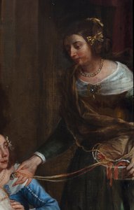 Arcyksiężniczka Izabela Hiszpańska, która przekazuje swoje klejnoty Bazylice św. Marcina w Halle autorstwa Gaspar De Crayer