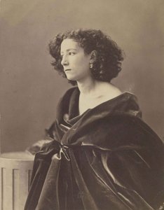 Portret Sary Bernhardt 1844-1923, 1864. autorstwa Nadar