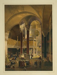 Galeria cesarska w meczecie Ayasofya, dawniej kościół Hagia Sophia autorstwa Gaspard Fossati