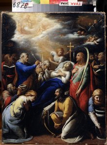 „La mort de la Vierge” (Śmierć dziewicy) Obraz Gasparda Gailiusa (17eme siecle) 1612 Państwowe Muzeum Sztuki, Toula autorstwa Gaspard Gailius