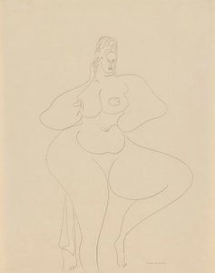 (Nude Dancer with Drape)