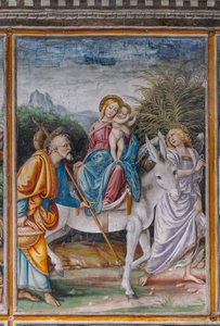 Fragment „Ucieczki do Egiptu”, z „Życia i męki Chrystusa” autorstwa Gaudenzio Ferrari