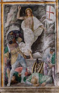 Fragment „Zmartwychwstania Chrystusa” z „Życia i męki Chrystusa” autorstwa Gaudenzio Ferrari