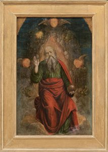 Błogosławieństwo Boga Ojca, 1508-09 autorstwa Gaudenzio Ferrari