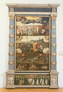 Otwarcie szóstej pieczęci, Wizja Ezechiela i Sąd Ostateczny, 1584 autorstwa Gdansk School