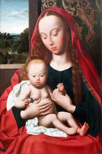 Niemiecki: Maryja z Dzieciątkiem Dziewica z Dzieciątkiem autorstwa Geertgen Tot sint Jans