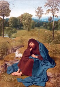 Jan Chrzciciel na pustyni autorstwa Geertgen Tot sint Jans