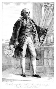 Bon Adrien Jeannot de Moncey 1754-1842, marszałek Francji, 1839.