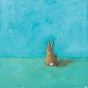 Little Bun, 2018 (olej na płycie) autorstwa Genevieve French
