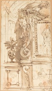 Misternie wyrzeźbiona rama autorstwa Genoese 17th Century