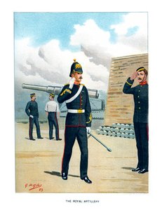 Artyleria królewska, ok. 1890 r.