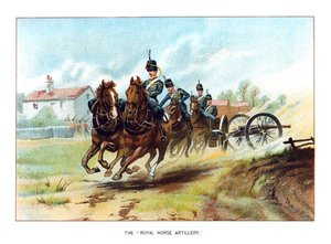Królewska Artyleria Konna, ok. 1890 r.