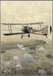 Sopwith wykonujący „skok w dal” autorstwa Geoffrey Watson