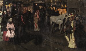 Niedzielny wieczór przy tamie, Amsterdam, ok. 1895 (olej na płótnie)