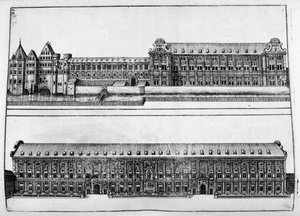 Projekt zamku, 1664 autorstwa Georg Andreas Bockler