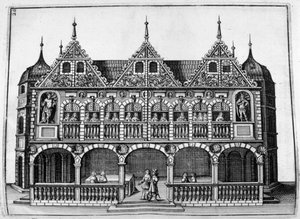 Projekt zamku, 1664 autorstwa Georg Andreas Bockler