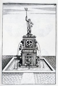 Projekt fontanny, 1664 autorstwa Georg Andreas Bockler