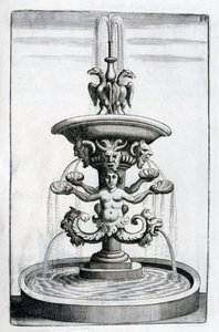 Projekt fontanny, 1664 autorstwa Georg Andreas Bockler