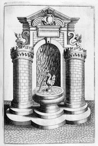 Projekt fontanny, 1664 autorstwa Georg Andreas Bockler