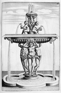 Projekt fontanny, 1664 autorstwa Georg Andreas Bockler