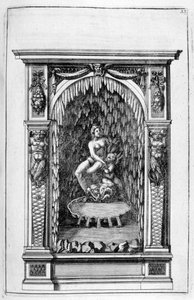 Fontanna, projekt groty, 1664.
